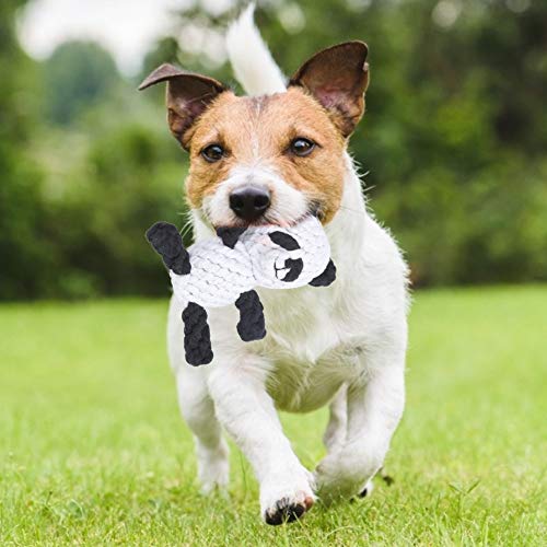 Hundespielzeug für Aggressive Kauen, Schlepper des Kriegsspielzeugs Unzerstörbarer Hund Kaukau -Spielzeug Hunde Seil Spielzeug Haustier -Baumwollseil Beißen Kau Molaren für Mittlere Bis Große (PANDA) von ZJchao