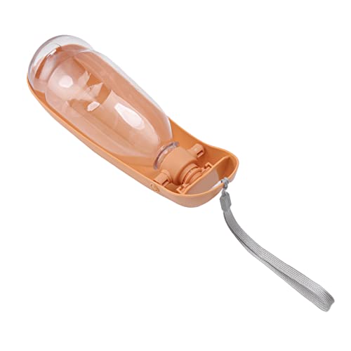 Hundewasserflasche, Faltbare Welpen Wasserspender Hund Wasserschale Spender Futterqualität Plastik Trinkfuttermittel Wasser Travel Wasserflasche für Haustiere Im Freien Wanderweg 550 Ml (ORANGE) von ZJchao