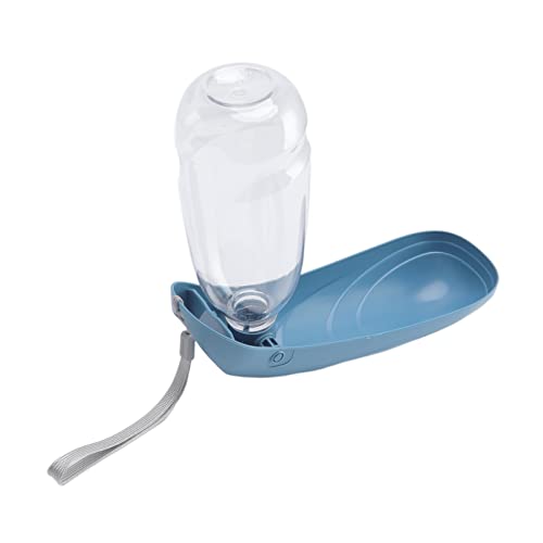 Hundewasserflasche, Tragbare Wasserschale für Hundefalpen -Wasserspender Tragbarer Hundwasserflasche Nahrungsmittelqualität Plastikfuttermittel für Haustiere Im Freien Wanderweg Im Freien (Blue) von ZJchao