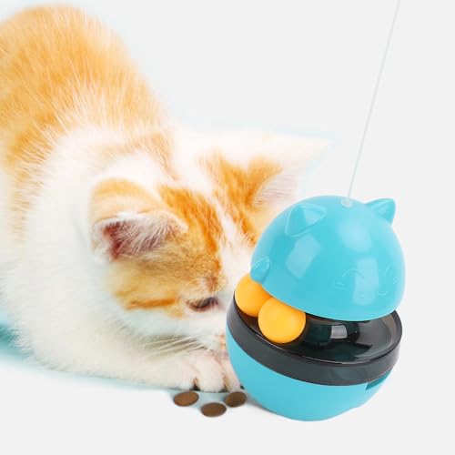 Interaktives Leckerli-Spenderspielzeug für Katzen, Schnell Rollend, Zwitschernd, Bewegungsaktiviert, mit Kitifish, für Wohnungskatzen, Unterhaltung und Bindung, Inklusive Feder Interaktives Leckerli-Spenderspielzeug für Katzen, Schnell Rollend, Zwitschernd, Bewegungsaktiviert, mit Kitifish, für Wohnungskatzen, Unterhaltung und Bindung, Inklusive Feder von ZJchao
