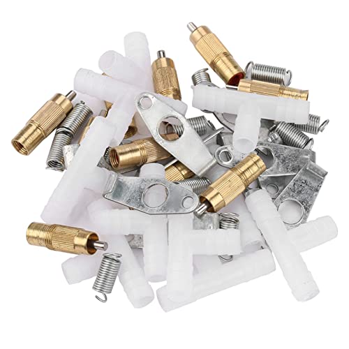 Kaninchenratte Wasserer, 10 Prozent Hochwertiger Edelstahl Automatischer Brustwarzen -Wasserer -Set mit Federn und Haken, Praktisch für Kaninchen und Ratten Im Käfig, für Hasen, von ZJchao