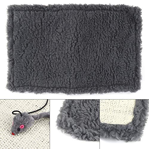 Katzenkratzmatte, Horizontaler Katzenboden Kratzpolster Teppich Katzenkratzer Kratzer Spielzeug Teppich Katzenkratzer für Innenkatzen Mahlen Klauen Nägel, 18.50 X 122.20x1.18inch (Gray) von ZJchao