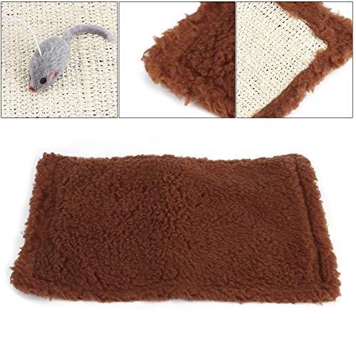 Katzenkratzmatte, Katzenkratzer Sisal Cat Scratcher Matte Horizontaler Katzenboden Kratzpad Rug Cat Pad Kratzer Spielzeug für Innenkatzen Mahlen Krallen Nägel, 18.50x12.20x1.18inch (Brown) von ZJchao