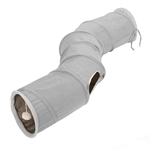 Katzentunnel, Kaninchen -Tunnel -Hasen Tunnel für Kaninchen Faltbare Interaktive Spielzeug Labyrinth Cat House Sformed Cat Play Tube Spielzeug mit Hängenden Kugel für Katzen, Welpen, Kitty, Kätzchen, von ZJchao