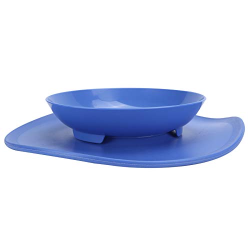 Keine Verschüttungswasserschale für Hunde, Abnehmbare Nicht -Slip -Anti Verschüttung Pet Bowl Spill Proof Hundewasserschale mit Großer Kapazität Hundwasserschale für Welpenkätzchen (Blue) von ZJchao
