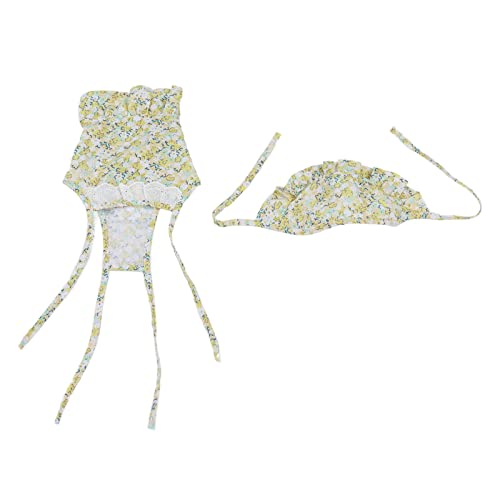 Originalcat -Haustierkleid, Sommer -Haustierkleidung Sonnenschutzrockhut Set Acrylblumenmuster, Elastischer Saum, Loser Ausschnitt für Kleine Haustiere. für Tägliche, Urlaub, (S) von ZJchao