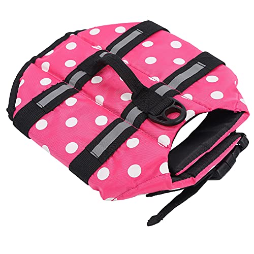 Pet Pet Withable Reflective Pastable Dog Life Jackets, Hochwertiges Oxford -Tuch mit Leuchtenden Farben, für die Schwimmsicherheit, mit Stabilem Etikettsgurt und Leicht zu von ZJchao