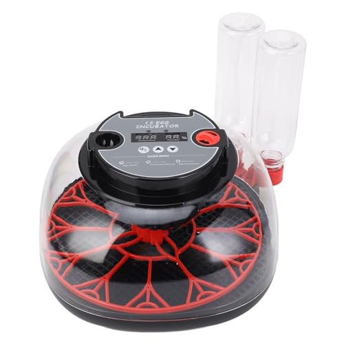 Smart Chicken Incubator, 12 Eier Inkubator Geflügel -Schlupfmaschine mit Automatischer Ei -Dreh -Candling -Wasserungstemperaturkontrolle für Hühner, Gans, Ente (EU) von ZJchao