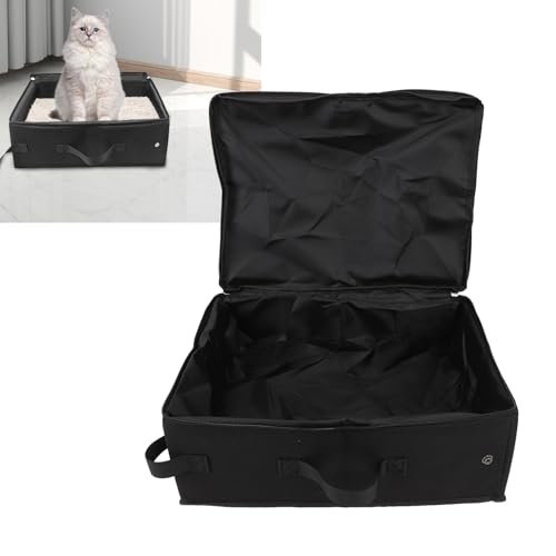 Upgrade der Tragbaren Katzentoilette mit Deckel für Unterwegs, Hergestellt aus Hochwertigem Stoff, Faltbar und Verpackbar, kein Auslaufen, Leicht zu Transportieren, Ideal für den Upgrade der Tragbaren Katzentoilette mit Deckel für Unterwegs, Hergestellt aus Hochwertigem Stoff, Faltbar und Verpackbar, kein Auslaufen, Leicht zu Transportieren, Ideal für den von ZJchao