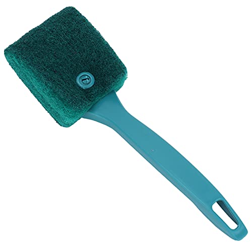 ZJchao Aquariumbürste, Aquariumreinigungswerkzeuge Doppelseitiger Fischbox -Reinigung Pinsel Aquarium Reiniger Schwamm Peelingreiniger mit Griff für Glasaquarien und Heimküche (Grüne Länge 23 cm) von ZJchao