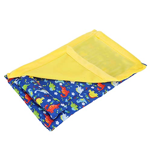 ZJchao Bärtiges Drachenbett, Reptilienschlafsack, Leicht zu Reinigen, Bequem (Dinosaurier + gelbe Steppdecke) von ZJchao