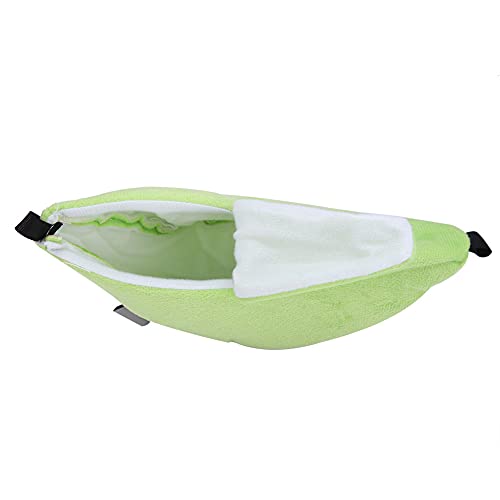 ZJchao Banana Hängematte, Velveteen Banane -Form Pet Nest House Hamster Hängematte Hamsterspielzeug mit Hängendes Haustierbett für Hamster Hängematte (Green) von ZJchao