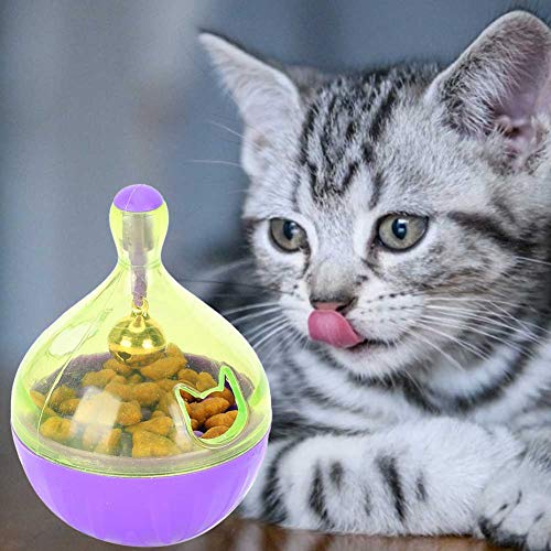 ZJchao Cat Puzzle Feeder, Haustier Slow Feeder Behandeln Ball Katzenbehandlung Spender Hundeball -Abgabe Hundespielzeug Katzenspielzeugkatze Anreicherung und Übung Spielzeug für Katzenhund Lila Lila ZJchao Cat Puzzle Feeder, Haustier Slow Feeder Behandeln Ball Katzenbehandlung Spender Hundeball -Abgabe Hundespielzeug Katzenspielzeugkatze Anreicherung und Übung Spielzeug für Katzenhund Lila Lila von ZJchao