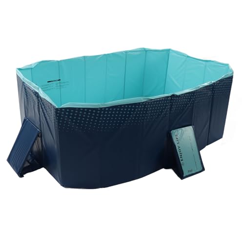 ZJchao Foldable Kiddie Pool Kids Kids Schwimmbad Kinderspielpool Large 48 '' Tragbare Harte Plastik -PVC für Familien Haustiere Hunde Katzen mit Leichtem Robustem Design ohne Installation (1,6 m/63 ZJchao Foldable Kiddie Pool Kids Kids Schwimmbad Kinderspielpool Large 48 '' Tragbare Harte Plastik -PVC für Familien Haustiere Hunde Katzen mit Leichtem Robustem Design ohne Installation (1,6 m/63 von ZJchao