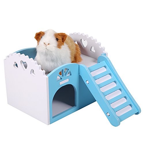 ZJchao Holzhamster Holz Plastikplatte Ist Umwelt Hard Anti-Aging Nicht von Lebenden Insekten 2 Schicht Kleines Tierschloss mit Treppendesign Leicht zu Montieren Helle Farbe Ideal für ZJchao Holzhamster Holz Plastikplatte Ist Umwelt Hard Anti-Aging Nicht von Lebenden Insekten 2 Schicht Kleines Tierschloss mit Treppendesign Leicht zu Montieren Helle Farbe Ideal für von ZJchao