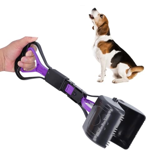 ZJchao Hund Pooper Scooper mit Langem Griff, Tragbares Pet Poop -Pick -up -Werkzeug, Multifunktional Ergonomische Schaufel für Mittelgroße Hunde Gartenreinigung von ZJchao