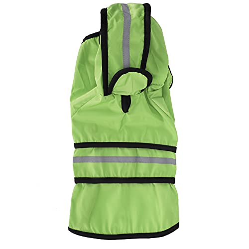 ZJchao Hund Regenmantel, Hund Regenjacke Reflektierender Streifen Polyester PETTE REGE Cape Jacke Atmungsaktives Kapuzenponcho Regenmantel Jacke Hunde für Kleine Mittelgroße Hunde und Welpen (#4) von ZJchao