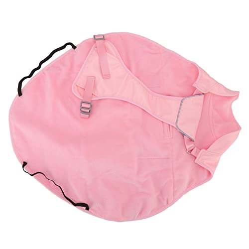 ZJchao Hund Regenmantel, Regenhaube Hunde Regenjacke Hunde Regenbekleidung Winddichte Starke Reflektierende Streifen Regenweste für Große Mittel Kleine Welpen (M) von ZJchao