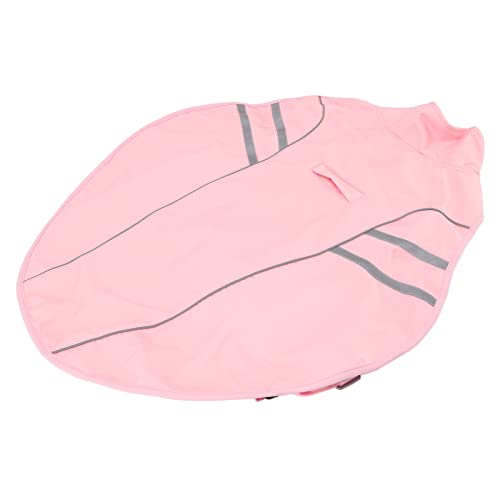 ZJchao Hund Regenmantel, Regenhaube Hunde Regenjacke Hunde Regenbekleidung Winddichte Starke Reflektierende Streifen Regenweste für Große Mittel Kleine Welpen (S) von ZJchao