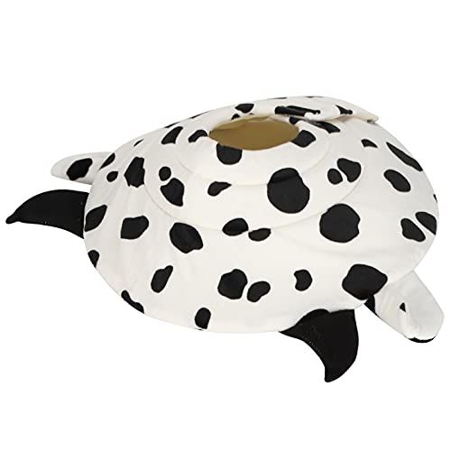 ZJchao Hundekegelkragen, Weiche Katzenkegelkatze Donut Kragen Kuh Form Schutzkatze Halskegel Verstellbares Haustier Elizabethaner Kragen für Katzen Kätzchen und Welpen, Katzenkegel Alternative (M) von ZJchao