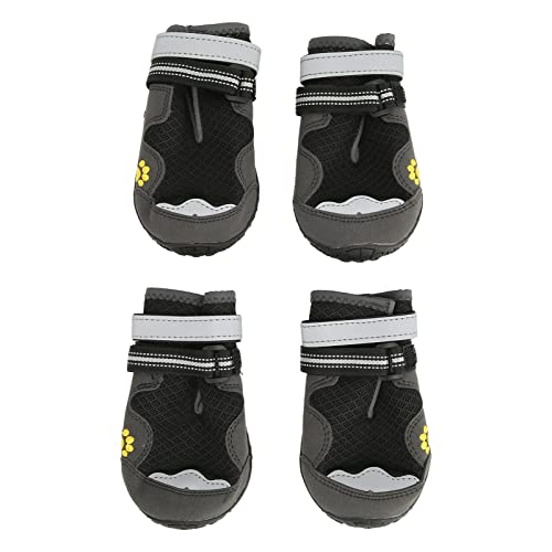 ZJchao Hundeschuhe, Hundefugel für Kleine Hunde Hunde Wanderschuhe Welpenschuhe für Kleine Mittelpulpe Heiße Pflaster Winter Schneehundstiefel Atmungsaktive Reflektierende Stiefelungen Zum Wandern (7) von ZJchao