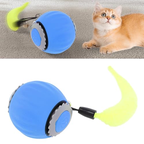ZJchao Interaktiver Rollender Katzenspielzeugball, Intelligenter Automatischer Selbstrollender Haustierball, Elektrisch Beweglicher Ballspielzeug, Automatisch Rollender Verfolgungsball ZJchao Interaktiver Rollender Katzenspielzeugball, Intelligenter Automatischer Selbstrollender Haustierball, Elektrisch Beweglicher Ballspielzeug, Automatisch Rollender Verfolgungsball von ZJchao