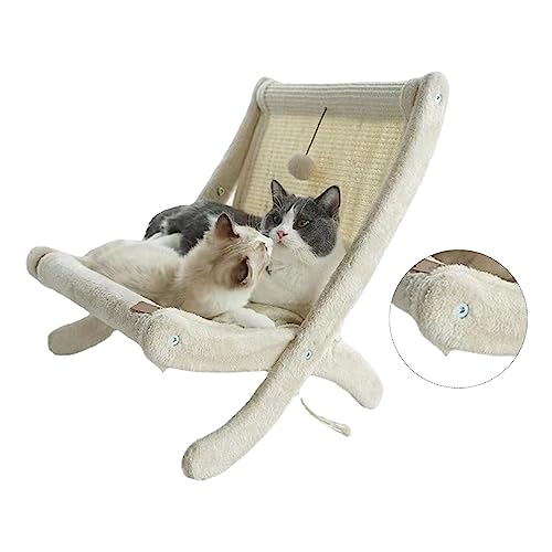 ZJchao Katzenbett, Süße Couch für Haustiere Katzen Couch Katzenbetten für Innenkatzen Flauschiger Katzensofa mit Premium Weichkabel Fleece, für Mittelgroße Kleine Katzen und Hunde von ZJchao