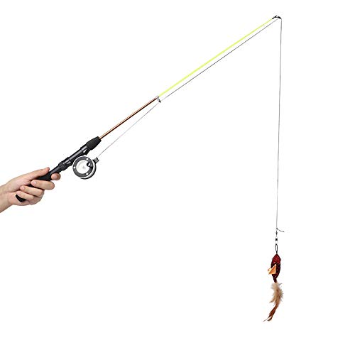 ZJchao Katzenspielzeug, Einziehbar (roter Fisch) von ZJchao