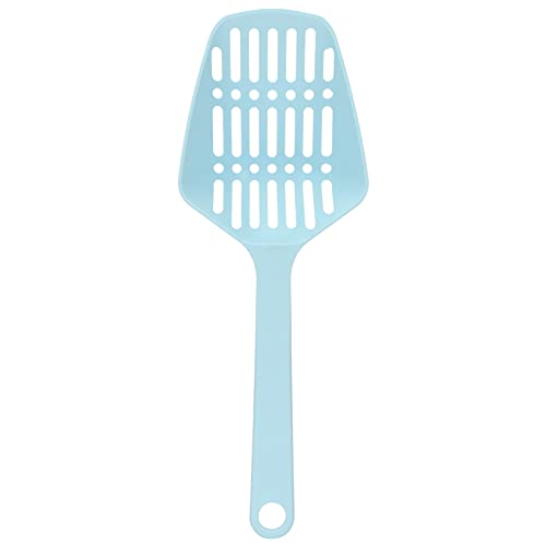 ZJchao Katzenstreu Schaufel, Pooper Schaufel Kunststoffstreu Sifter Kitty Litter Scoop Large Katzenstrauder - - Werkzeug mit Rückenhaken Haustier Vorräte für Katzen, 13,4x4,7in (Blue) von ZJchao