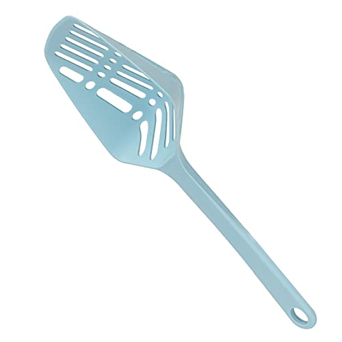 ZJchao Katzenstreu Schaufel, Wurf Schaufel Pooper Plastikstreu Sifter Scoop Large Katzenstrauder - - Werkzeug mit Rückenhaken Haustier Vorräte für Katzen, 13,4 X 4,7 Zoll (Blue) von ZJchao