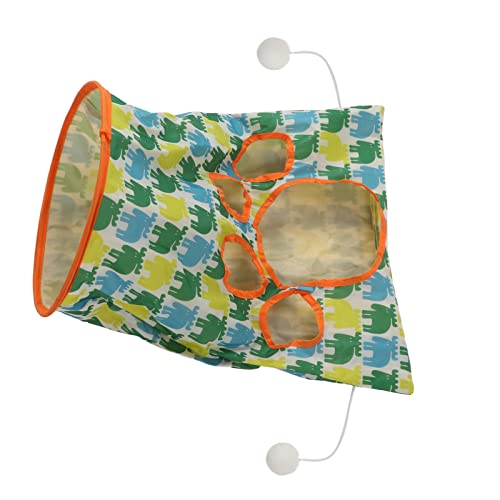 ZJchao Katzentunnel für Innenkatzen, Spielzeug Tunnel Crinkle -Bag Spielzeug für Katzen Katzen -Tunnel Hamster Spielen Spielzeugkatze Katze Schlafsack Kätzchen Zum Verstecken und Fangen 3 Schichten von ZJchao
