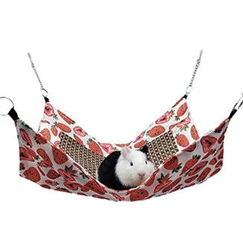 ZJchao Kleintierkühlungsmatte Hängematte Gemütlicher Rattan -Baumwollstoff Sommer Haustier Hängematte Käfig Outdoor -Gebrauch Meerschweinchen Nagetier (Typ 1) von ZJchao