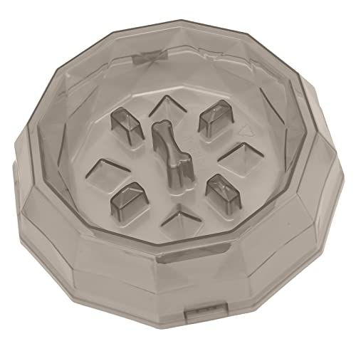 ZJchao Langsame Feeder Hundeschalen, Katzenfutter -Puzzle Langsam Essen Hundeschale Interaktives Puzzlespielzeug Vermeiden (Grey) von ZJchao