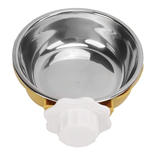 ZJchao Meerschweinchenwasserschale, Hundekiste Schüssel Hängende Käfigschalen Coop Tasse Abnehmbare Haustierfutter Schüssel Edelstahl Hundehund für Haustier Welpe Vogel Ratte Meerschweinchen (Yellow) ZJchao Meerschweinchenwasserschale, Hundekiste Schüssel Hängende Käfigschalen Coop Tasse Abnehmbare Haustierfutter Schüssel Edelstahl Hundehund für Haustier Welpe Vogel Ratte Meerschweinchen (Yellow) von ZJchao