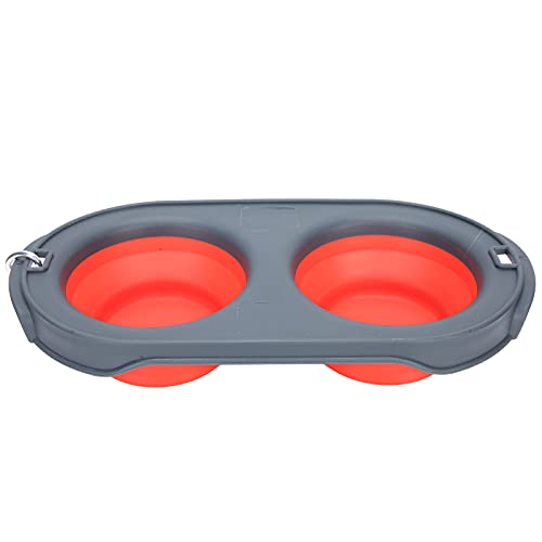 ZJchao Travel Dog Bowls, Tragbare Hundeschüssel Faltbare Hundeschale Falten Doppelte Haustierfutter Wasserversorger Tragbares Haustierklappschale für Haustiere, Reisen, Wandern, Camping, 11,3 X 5,9 ZJchao Travel Dog Bowls, Tragbare Hundeschüssel Faltbare Hundeschale Falten Doppelte Haustierfutter Wasserversorger Tragbares Haustierklappschale für Haustiere, Reisen, Wandern, Camping, 11,3 X 5,9 von ZJchao