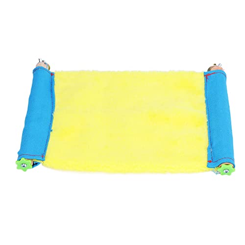 ZJchao Vogelbett Chinchilla Honig Segelflugzeug Weich Warm Hängende Hängematte Tragbarer Sicher Bequemer Raumpapagei Hamster Eichhörnchen Igel Igel [Käfigreisen] (Yellow) von ZJchao