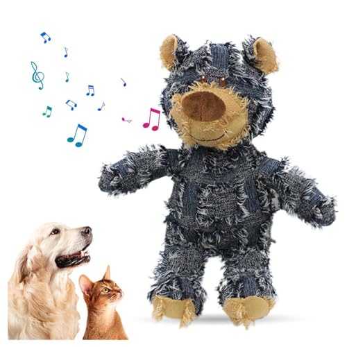 ZKXMCL Unzerstörbares robustes Bären-Upgrade-Hundespielzeug, unzerstörbares Hundespielzeug, um sie zu beschäftigen, Hundebegleiter für schwere Kauer, quietschendes Hundespielzeug für große kleine ZKXMCL Unzerstörbares robustes Bären-Upgrade-Hundespielzeug, unzerstörbares Hundespielzeug, um sie zu beschäftigen, Hundebegleiter für schwere Kauer, quietschendes Hundespielzeug für große kleine von ZKXMCL