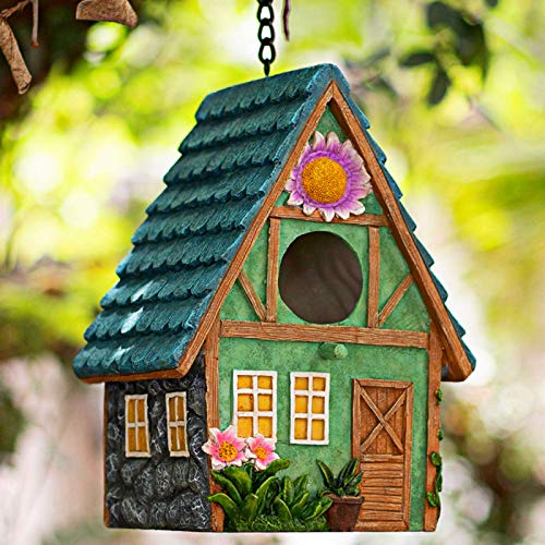 ZLSZTMI Vogelhäuser zum Aufhängen, Niedliche, Grün, Umweltfreundlich, Vogelhaus für draußen, Geschenke für Vogelliebhaber von ZLSZTMI