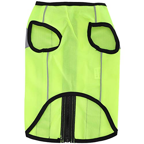 Pet Night Safety Clothing Glühe Jacke Leichte reflektierende Weste Reißverschluss für Hunde (M) von ZLXCAOB
