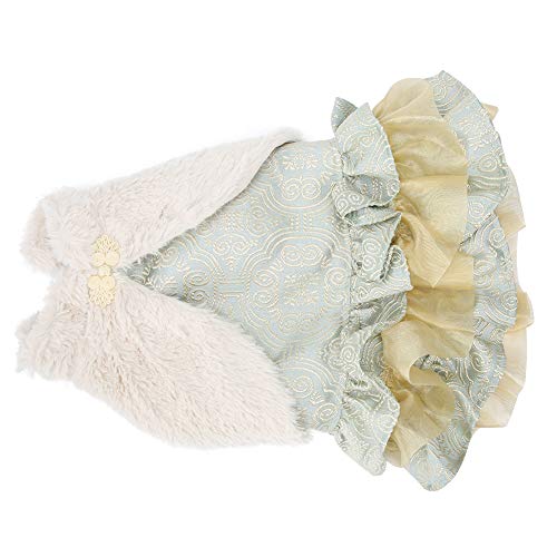 Winter Polyester hellgrün verdicken schöne weiche Bequeme Haustierkleidung warme Mantelkleidung für Hunde (XL) von ZLXCAOB