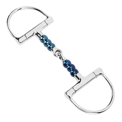 Horse Bit, Small and Portable Stainless Steel Snaffle Bits for Horses, Smooth Bits for Horses Applicable to 4.9in Horse's Mouth von ZLXHDL