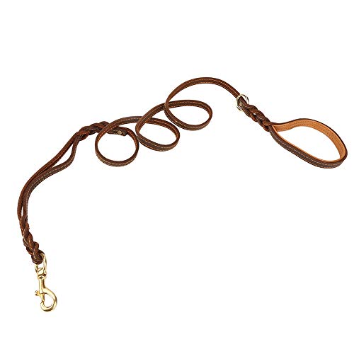 Hundehalskette, Lederleder mit doppelten Caquets für Dressing -Dressing -Halskette, Hundelendernverstellbares Hund in robustem Leder Leder Hundehalskette, Lederleder mit doppelten Caquets für Dressing -Dressing -Halskette, Hundelendernverstellbares Hund in robustem Leder Leder von ZLXHDL