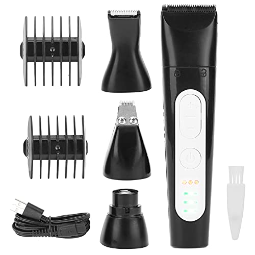 ZLXHDL 4 in 1 Dog Clippers Set, USB Rechargeable Dog Grooming Kit with Nail Grinder & Electric Trimmer for Dogs, Cats, and Pets von ZLXHDL