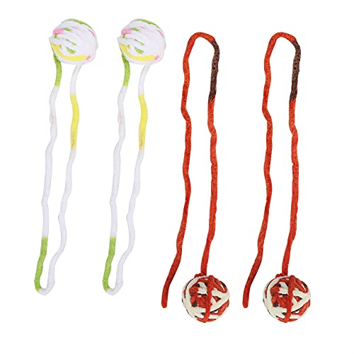 ZLXHDL Katzen-Pom-Pom-Bälle, Flauschige Bälle für Katzen, 4 Stück, 5,1 cm, Plüsch-Modell, klingender Garnball, Beiß-Kauspielzeug, Katzenspielzeugbälle für den Innenbereich ZLXHDL Katzen-Pom-Pom-Bälle, Flauschige Bälle für Katzen, 4 Stück, 5,1 cm, Plüsch-Modell, klingender Garnball, Beiß-Kauspielzeug, Katzenspielzeugbälle für den Innenbereich von ZLXHDL