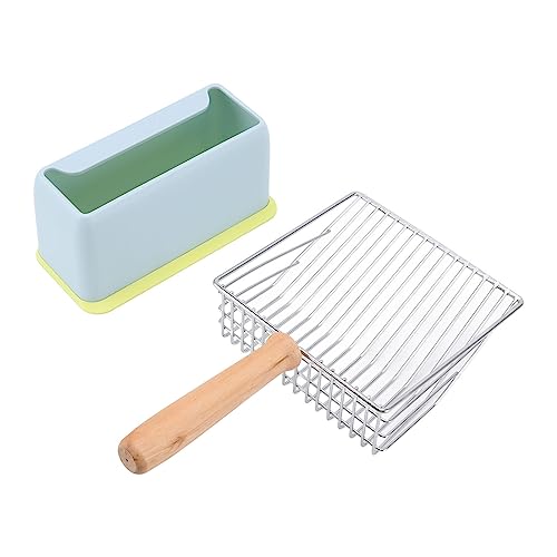 ZLXHDL Streuschaufel mit Ständer, Katzentoilette-Schaufel, 27,9 x 14,5 x 5,6 cm große Mehrzweckschaufel aus Edelstahl mit 17 x 6,1 x 8,1 cm ABS-Schaufelhalter ZLXHDL Streuschaufel mit Ständer, Katzentoilette-Schaufel, 27,9 x 14,5 x 5,6 cm große Mehrzweckschaufel aus Edelstahl mit 17 x 6,1 x 8,1 cm ABS-Schaufelhalter von ZLXHDL