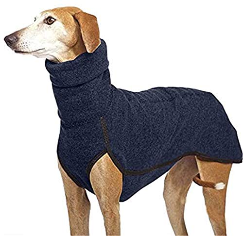 ZLYY Collar Medium Big Hundemantel for große Hunde Deutsche Dogge Windhund Pitbull Kleidung Haustier-Kleidung S Navy von ZLYY
