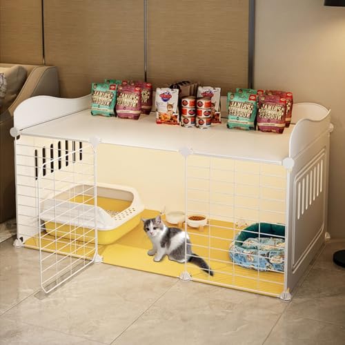 Katzenkäfig mit Aufbewahrungswürfeln, DIY-Katzengehege für den Innenbereich, Catio-Katzenvilla, abnehmbare Katzenzwinger, Katzenwohnung für 1 Katze Katzenkäfig mit Aufbewahrungswürfeln, DIY-Katzengehege für den Innenbereich, Catio-Katzenvilla, abnehmbare Katzenzwinger, Katzenwohnung für 1 Katze von ZMAZHANG