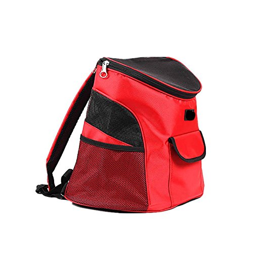 Haustier Tasche, Haustier Reiserucksack 4 Farben sind verfügbar (Farbe: rot) von ZMKAL