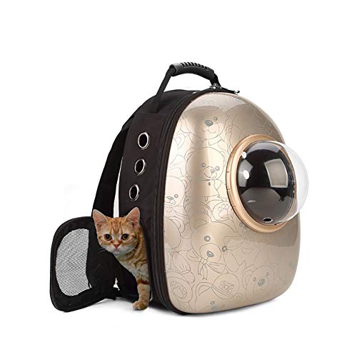 Haustiertasche, Weltraumkapsel Haustier Katze Rucksack aus der Box, tragbarer Rucksack 30 x 27 x 42 cm (Farbe: 8) von ZMKAL