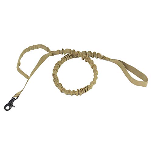 Tactical Hundehalsband Militär Nylon Halskette Outdoor Training Hundehalsbänder für große und kleine Hunde Zubehör-Khaki 2, L. von ZMKW